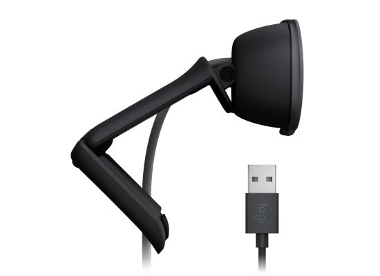 Logitech Brio 105 Full HD 1080p Business Webcam – Auto Light Balance, Integrated Privacy Shutter